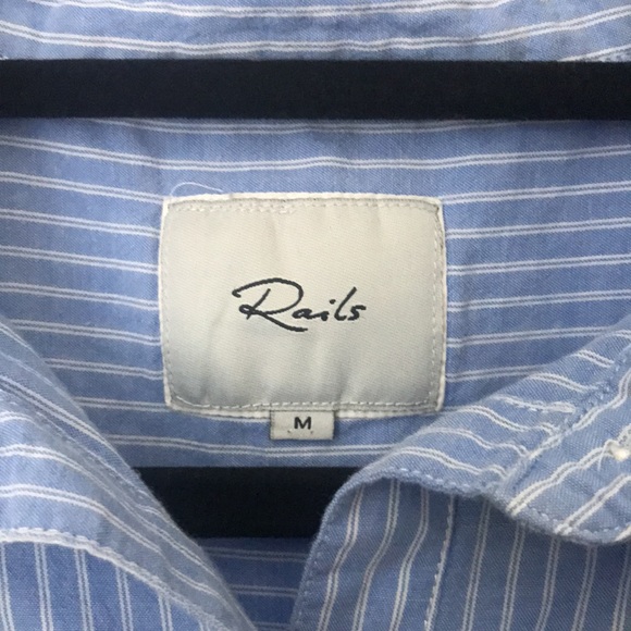 Rails Ruffle-Sleeve Button Down - Picture 4 of 8